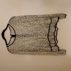 White Floral Lace Blouse